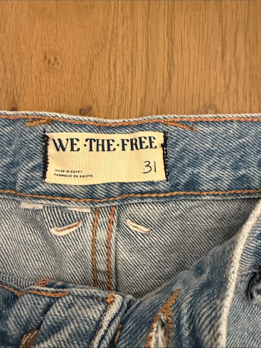 WE THE FREE Light Blue Women's Denim Shorts - 31